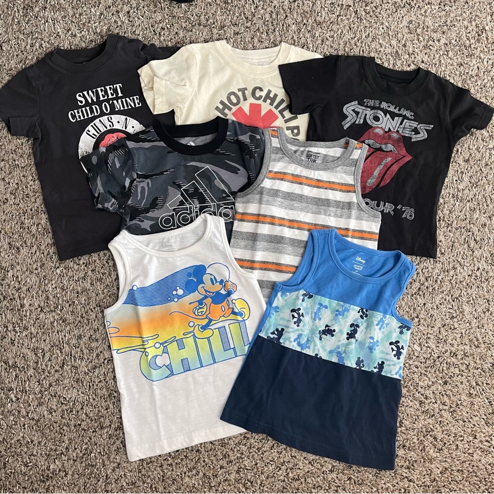 77 piece toddler boy clothing bundle. Size 24 months-2T